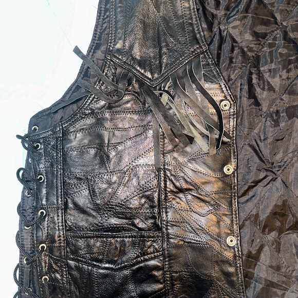 Navarette leather company fringe vest size medium/Large - Picture 6 of 6